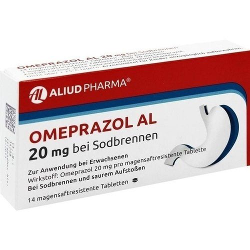 OMEPRAZOL AL 20 mg b.Sodbr.magensaftres.Tabletten