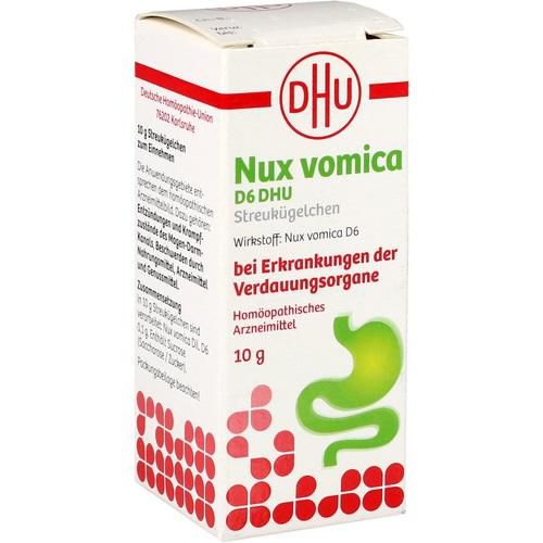 NUX VOMICA D 6 DHU Glob.bei Erkr.d.Verdauungsorg.
